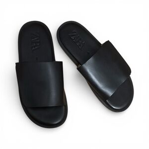 Zara Classic Black Slides